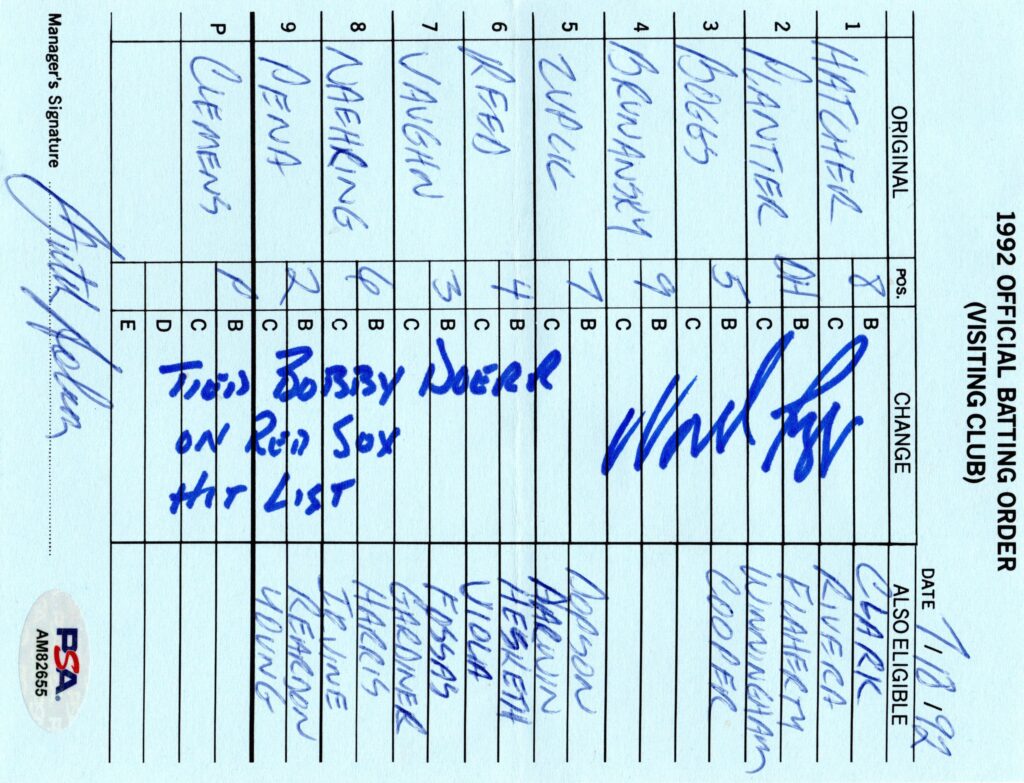 Roger Clemens' 38 shutouts and 192 wins tie him with Cy Young for #1 on the franchise list