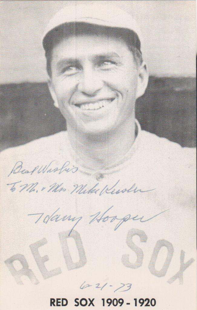 Lewis' outfield mate Harry Hooper earned four World Series rings with the Red Sox