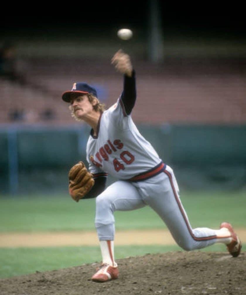 Frank Tanana California Angels 1978 Home Baseball Throwback 