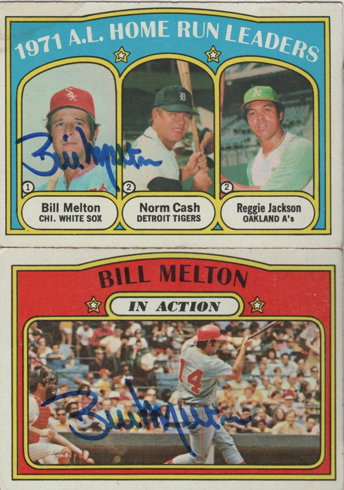 Bill Melton Chicago White Sox 1968 Style Signed Custom Card