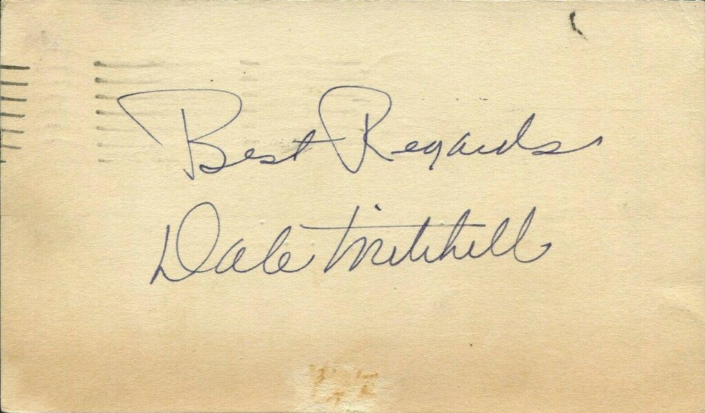 Dale Mitchell hit .336 with only 17 strikeouts in the 1948 Indians World Championship year