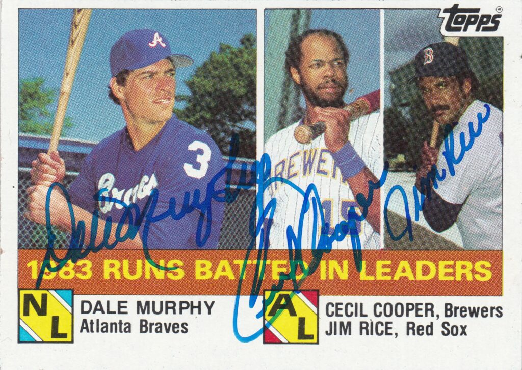 Dale Murphy drove in 100 or more runs in 5 times between 1982-1987