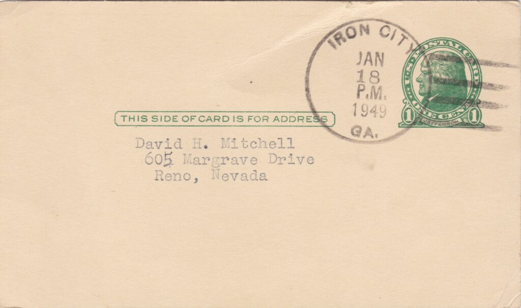 Government postcards give context and help authenticate signatures