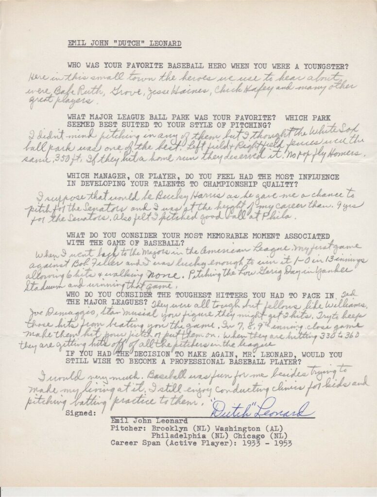 On May 13th, 1938 Dutch Leonard pitched a 13-inning shutout to beat Bob Feller 1-0