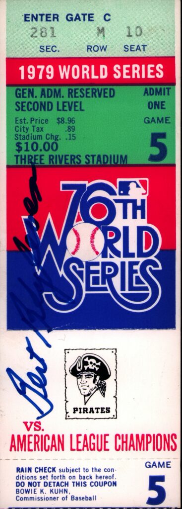 Three days later Bert Blyleven got his first World Series victory in Game 5 