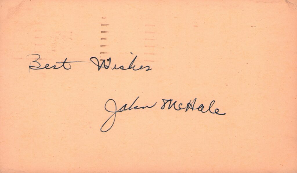 Immediately after he stopped playing, McHale worked as a minor league executive in Detroit