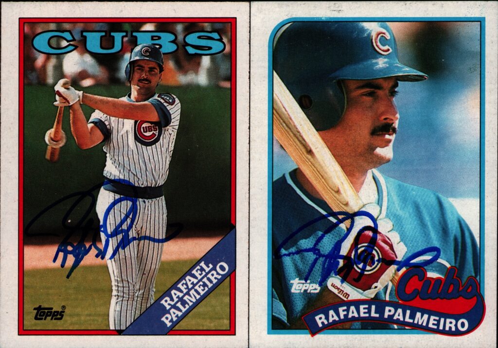Palmeiro spent three years with the Cubs starting in 1986 during his age-21 season
