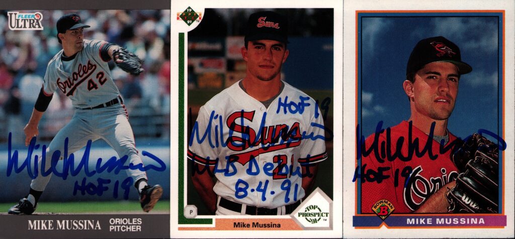 Mussina quickly progressed through the minors and made the majors in 1991
