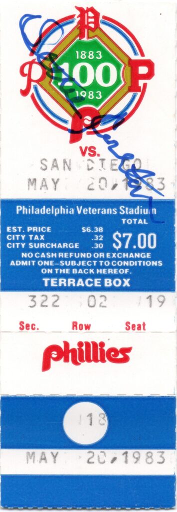 On May 20, 1983 Steve Carlton passed Walter Johnson on the all-time strikeout list