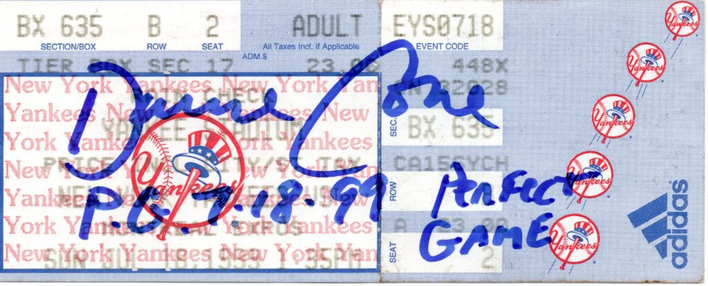 Days before getting hired full time, Barrett worked the plate in David Cone's perfect game