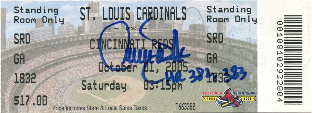 Walker's final two career home runs came on October 1, 2005 at Busch Stadium