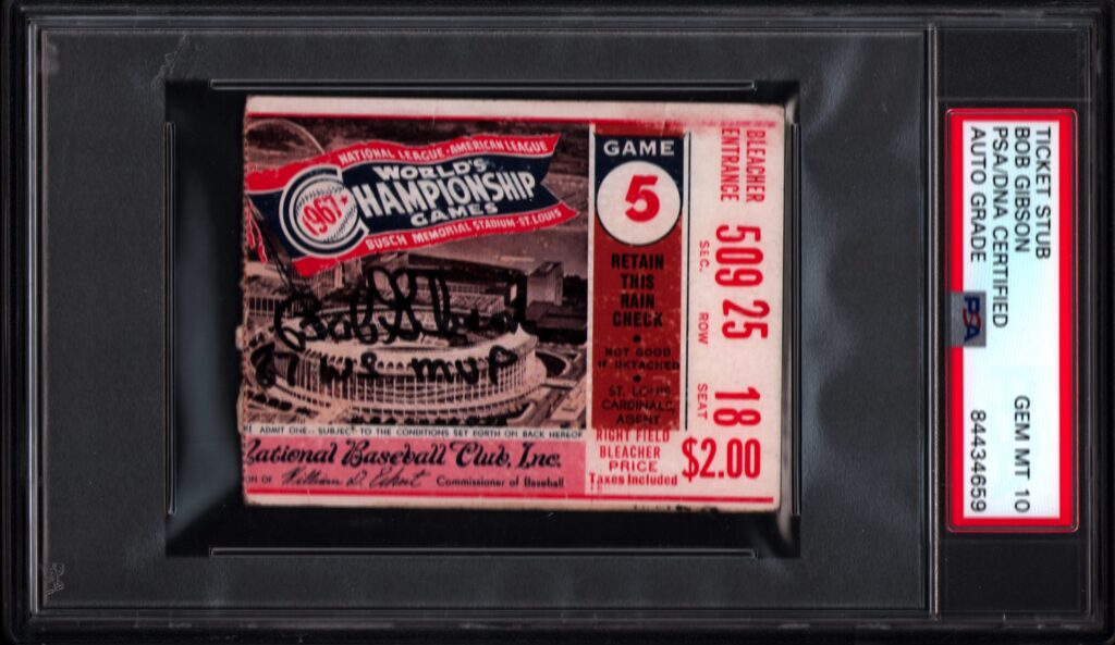 In the '67 World Series Gibson tossed three complete games and one shutout as the MVP