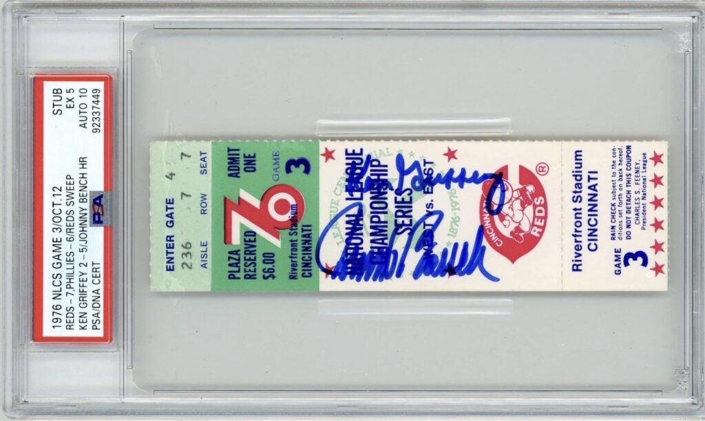 Ken Griffey delivered the walk off hit to secure the sweep in the 1976 NLCS