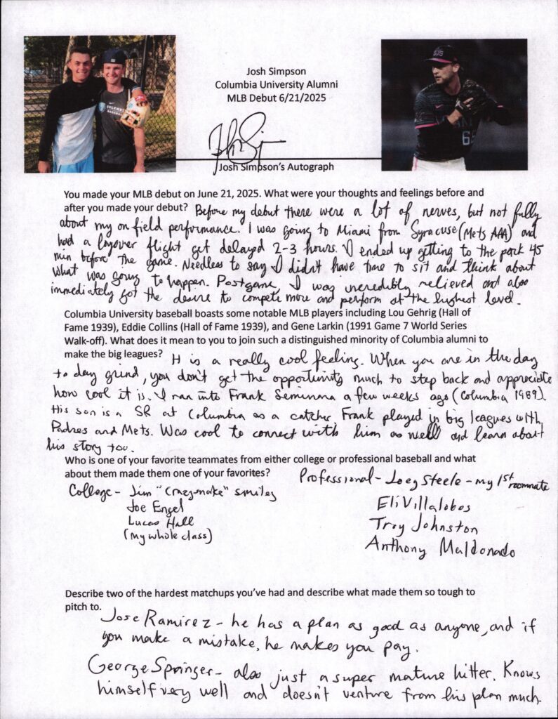 Josh Simpson is Brett Boretti's first player to make it to the big leagues