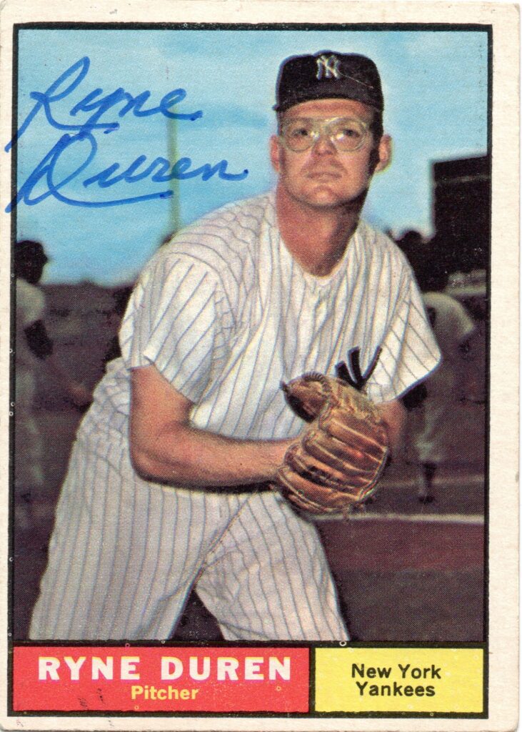 Sandberg was named after pitcher Ryne Duren; his brother was named after Del Ennis