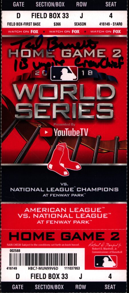 Ted Barrett was the crew chief and home plate umpire for the longest game in World Series history