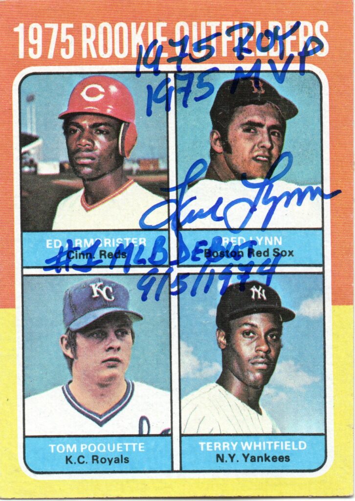 Fred Lynn was the first to earn both Rookie of the Year and MVP honors in the same season