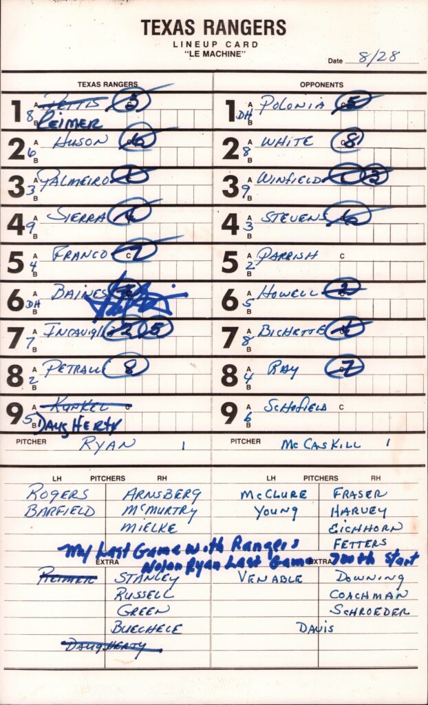 Baines' time in Texas lasted just 153 games before the Rangers dealt him to Oakland