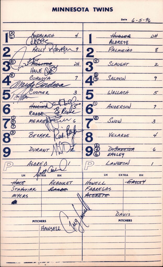 On June 5, 1996, Paul Molitor overtook Kansas City's George Brett on the all-time runs list 